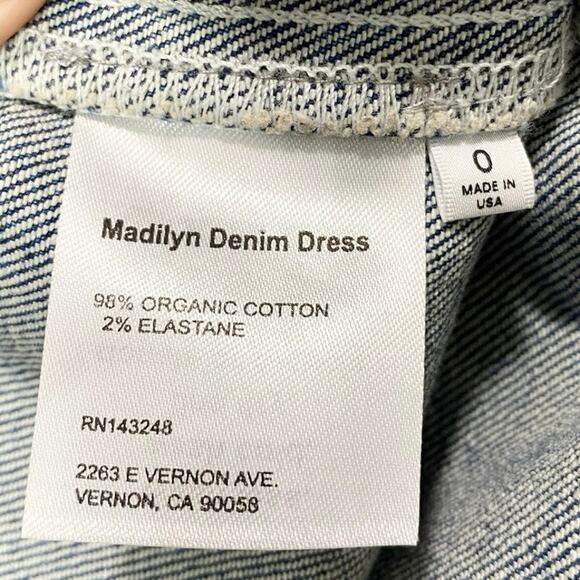 Reformation Madilyn Denim Mini Dress 0 - Picture 5 of 7